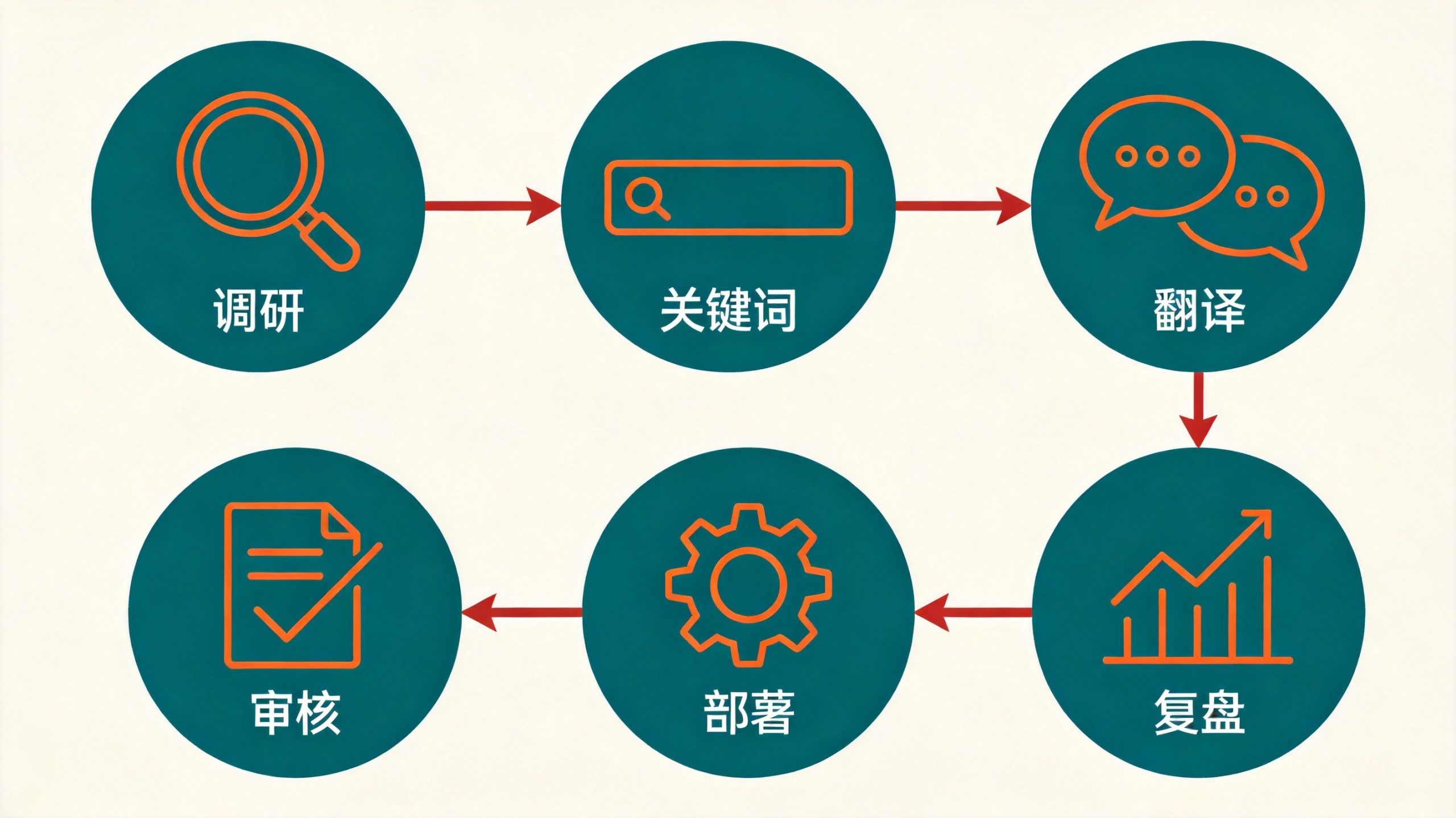 多语种网站六步流程